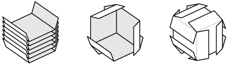 Card cube diagram