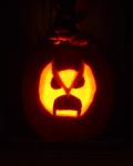 Strong Bad pumpkin