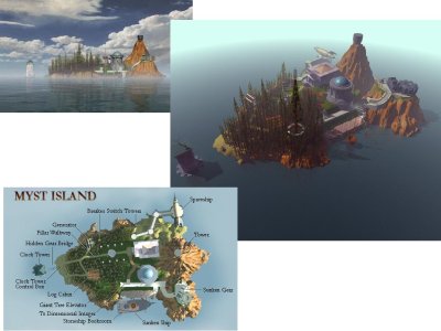 Myst island screenshots