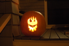 Gurren lagann brigade logo pumpkin