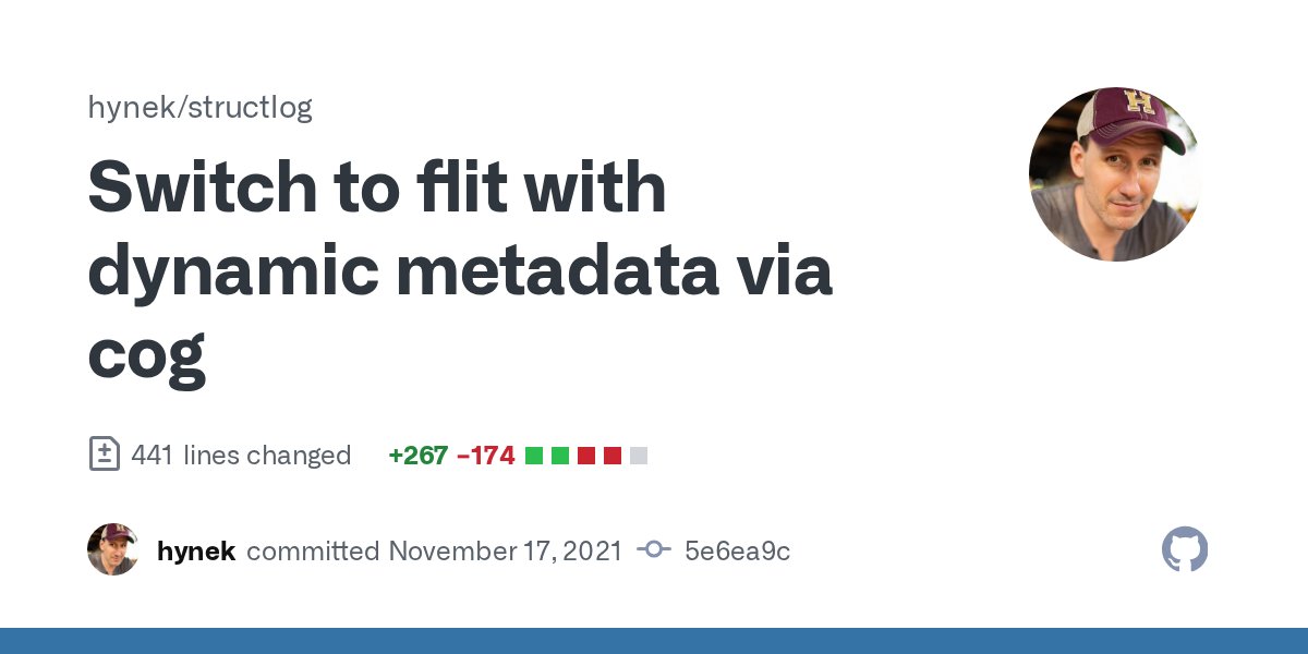 Switch to flit with dynamic metadata via cog · hynek/structlog@5e6ea9c
