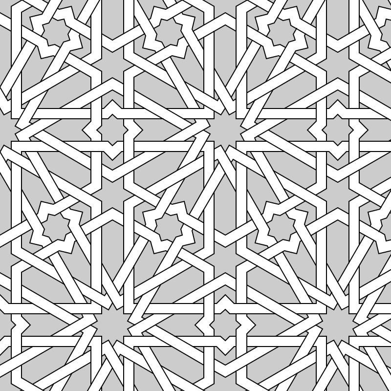 An Islamic tiling pattern