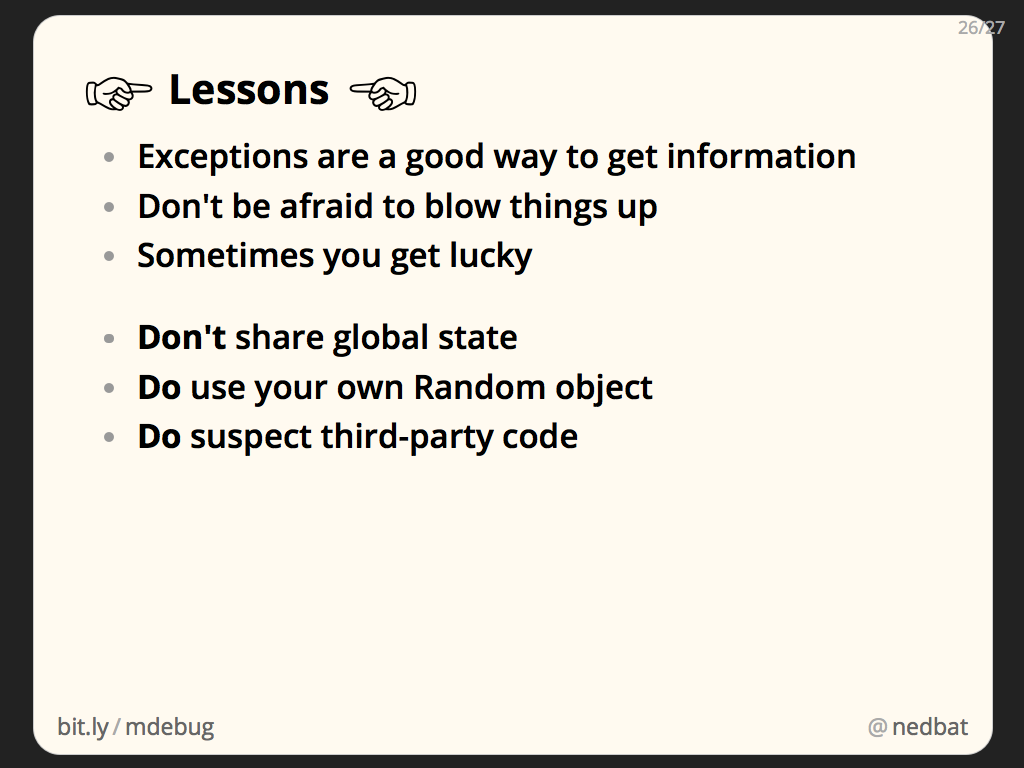 ☞ Lessons ☜