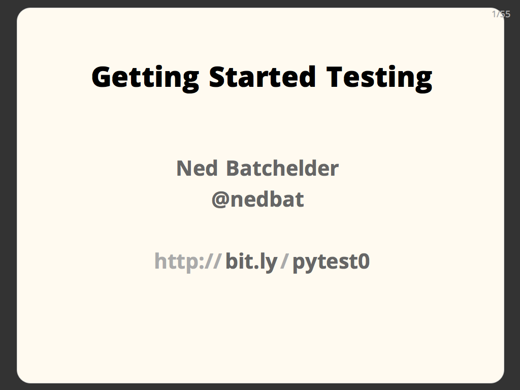 Getting Started Testing