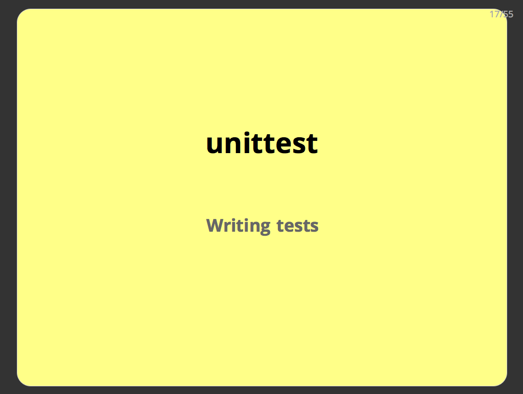 unittest