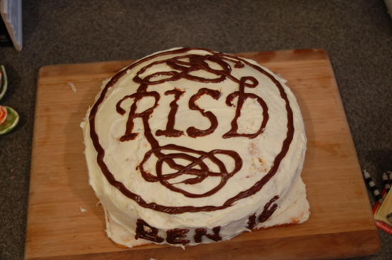 RISD logo cake