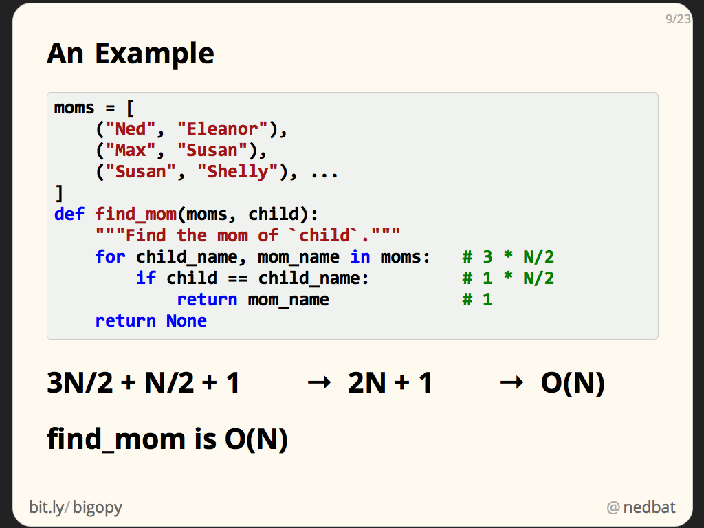 Big O How Code Slows As Data Grows Ned Batchelder