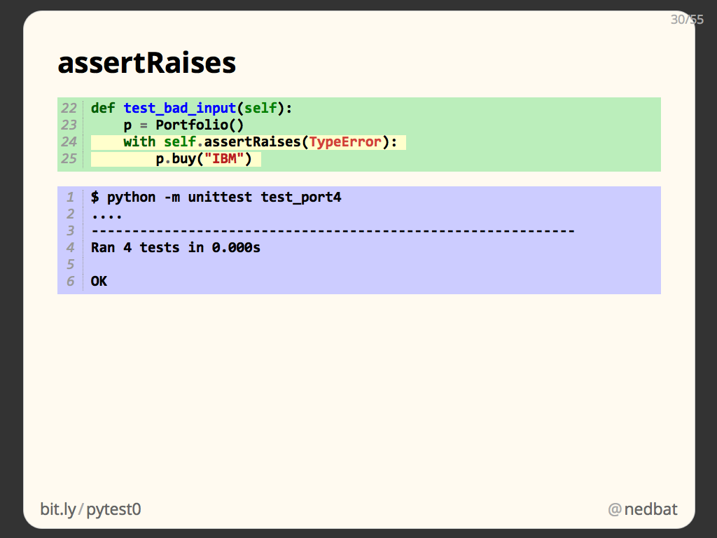 Python raise