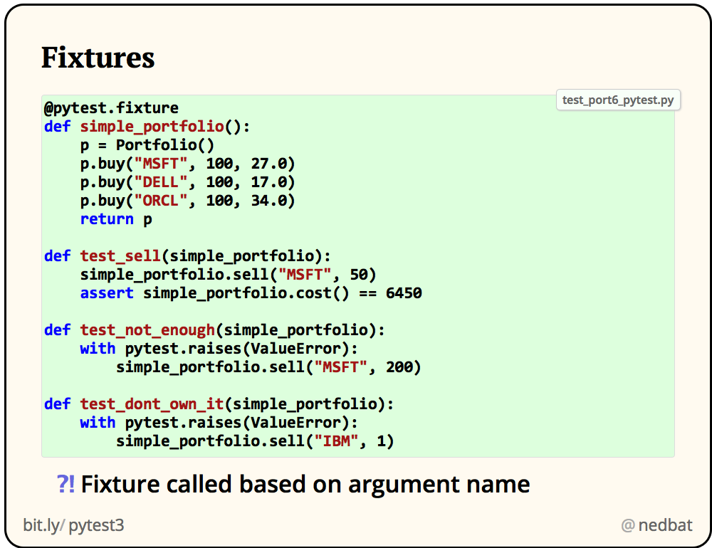 What is @pytest.fixture, pytest Framework