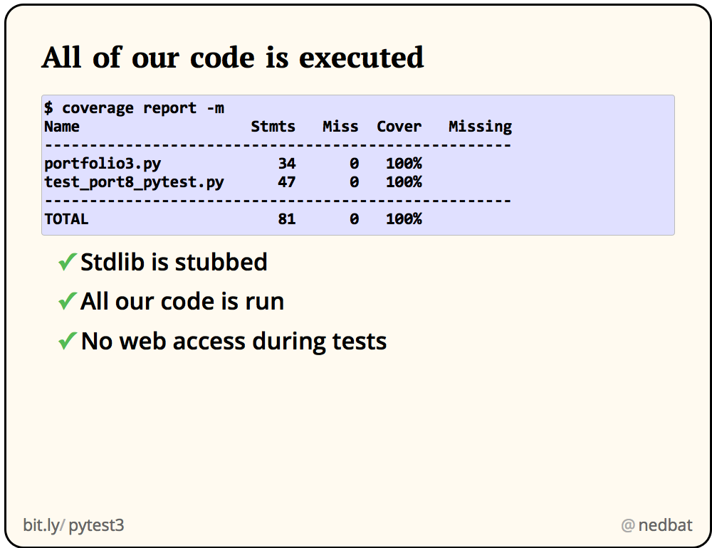 All of our code is executed